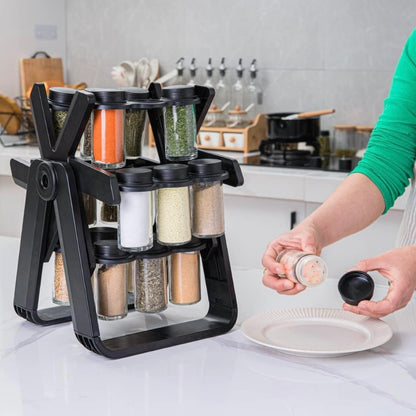 Rotating Airtight Food Storage Container (Transparent)