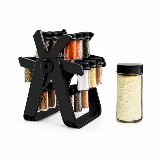 Rotating Airtight Food Storage Container (Transparent)