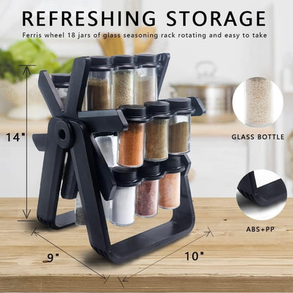Rotating Airtight Food Storage Container (Transparent)