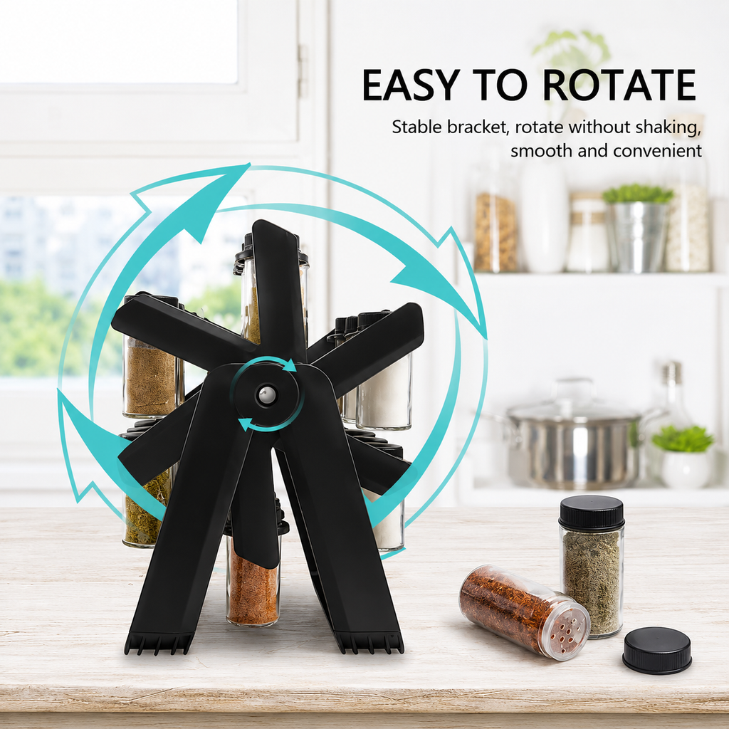 Rotating Food Storage Container (Transparent)