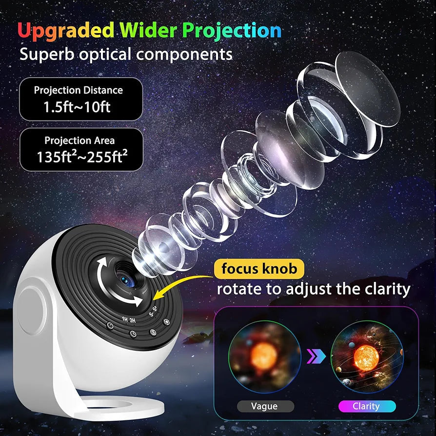 Dynamic Ripple Projection Night Light, USB Portable Night Lamp for Home Decor (12 themes)