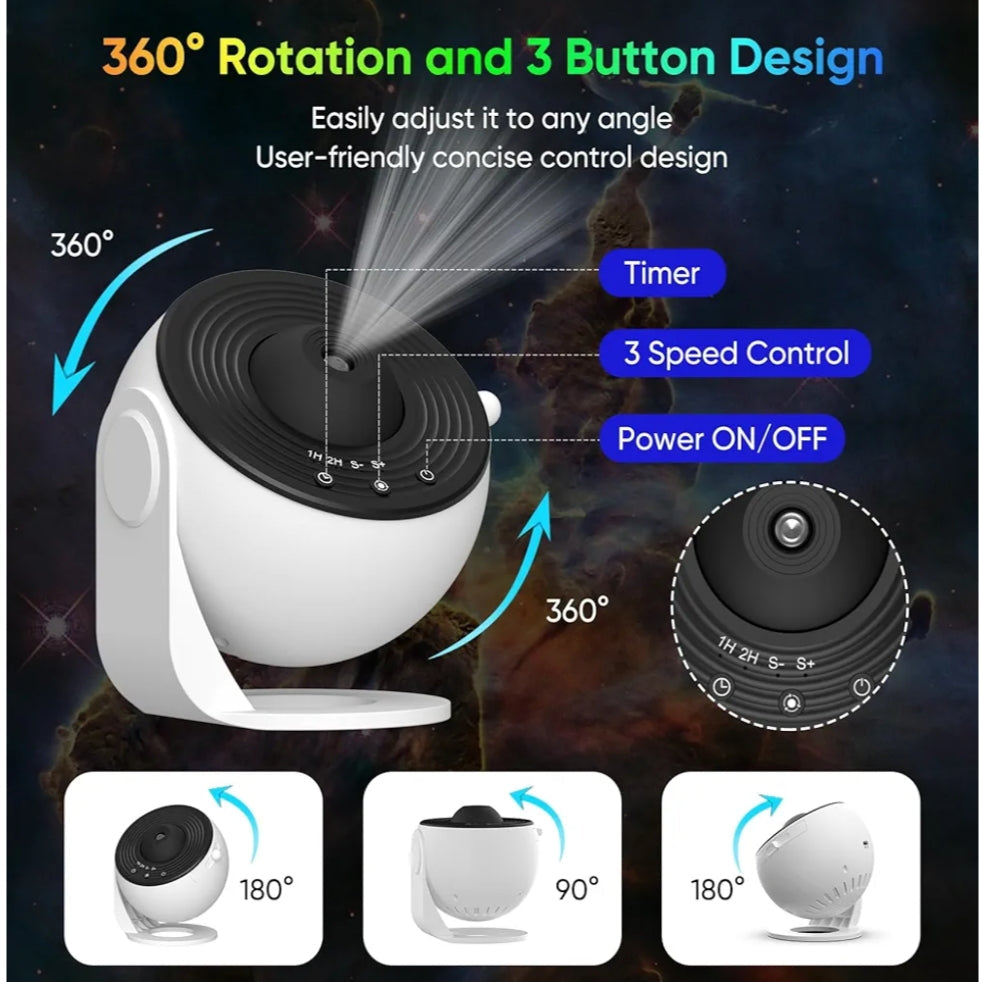 Dynamic Ripple Projection Night Light, USB Portable Night Lamp for Home Decor (12 themes)